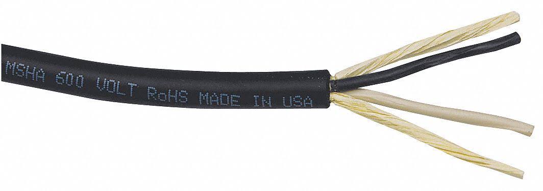 16 AWG 2 Conductor Portable Cord 600V 25 ft. BK P152144