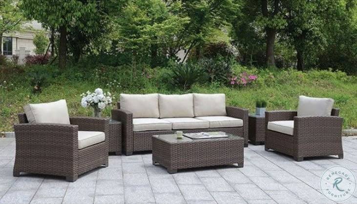 Brown Patio End Table Y7158
