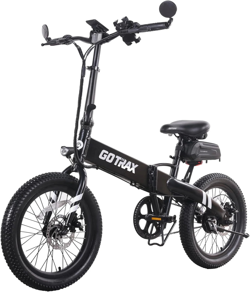 Folding Electric Bike 350W Motor Black U879599