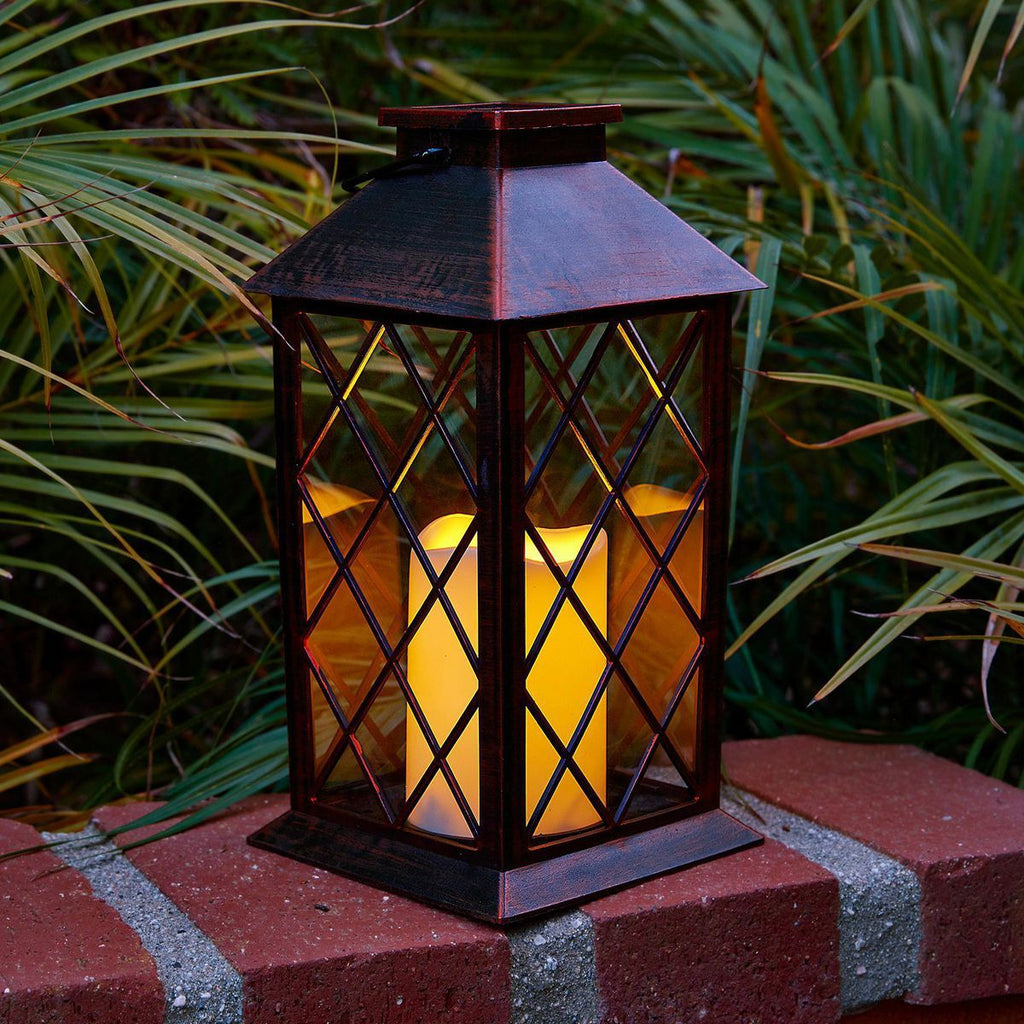 11 in. Solar LED Lantern S649