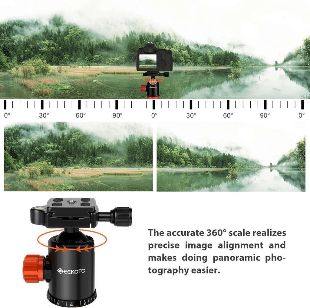 Compact Aluminum Camera Tripod with 360° Ball Head P26419