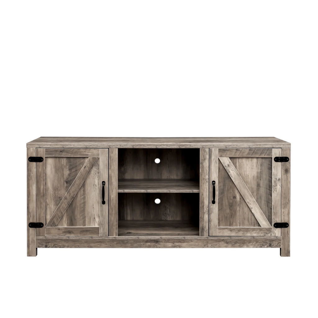 Modern Farmhouse Barn Door TV Stand Y28609