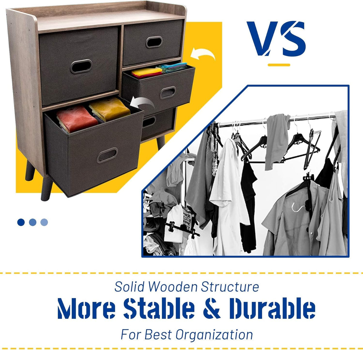 5 Drawer Wood Dresser M59382