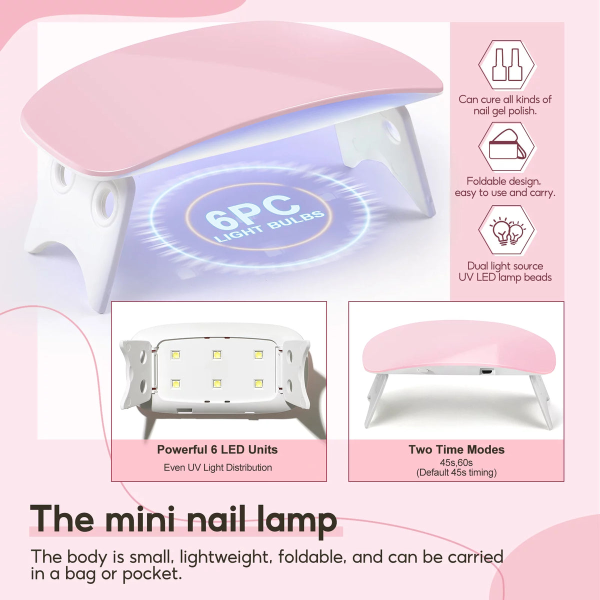 Acrylic Nail Kit with UV Light Nail Drill 3 Basic Color MMA Liquid Set X6794