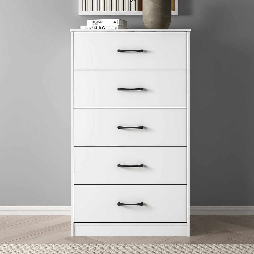 White 5 Drawer Dresser I564161
