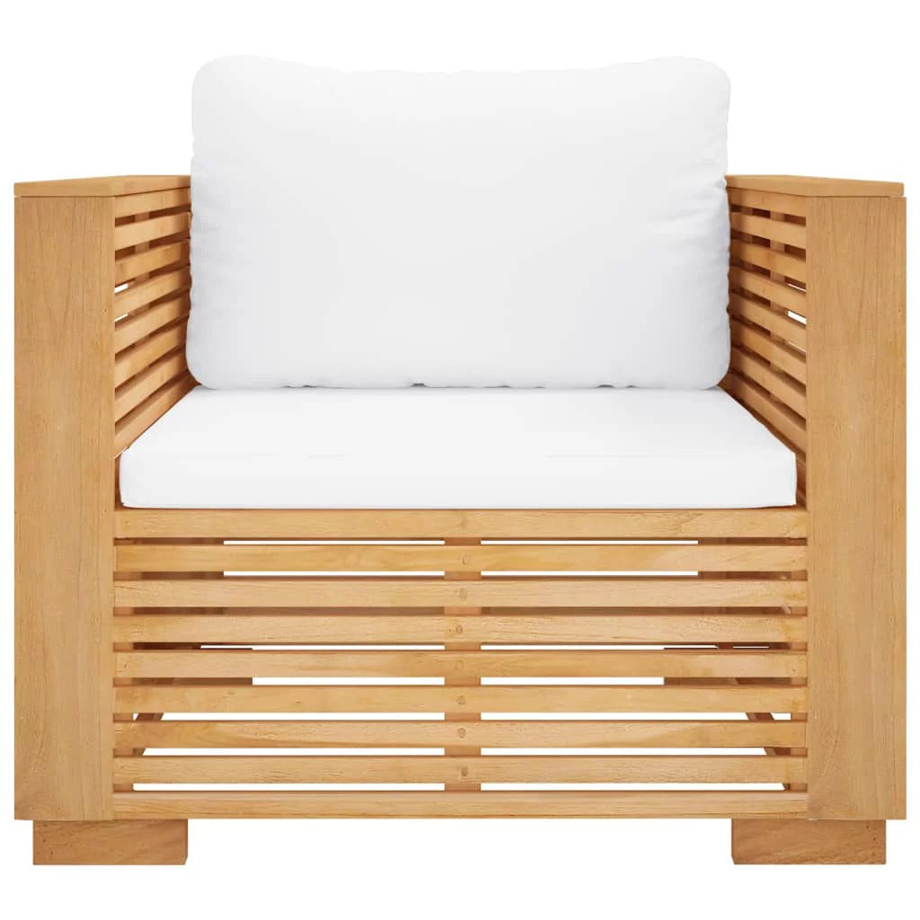 Teak Patio Sofa Chair with Cushions U75188