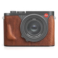 Genuine Leather Camera Case with Bottom Hole S7571
