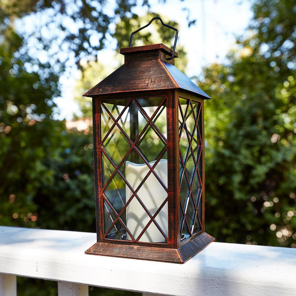11 in. Solar LED Lantern S649