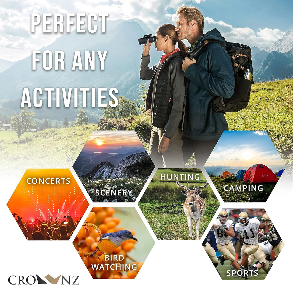 Waterproof Fog Proof High Power Monocular with Tripod F491