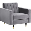 Grey Velvet Chair J672186