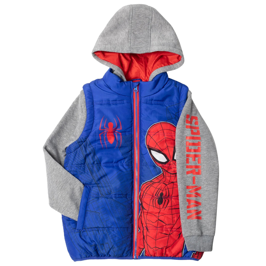 Spider-Man Zip Up Vest 2fer Jacket H715298