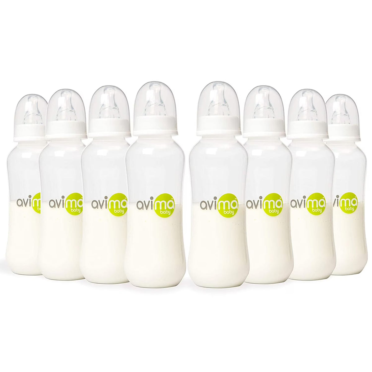 10 oz Anti Colic Baby Bottles, BPA Free, Standard Neck, Medium Flow Nipples (Set of 8) T956972