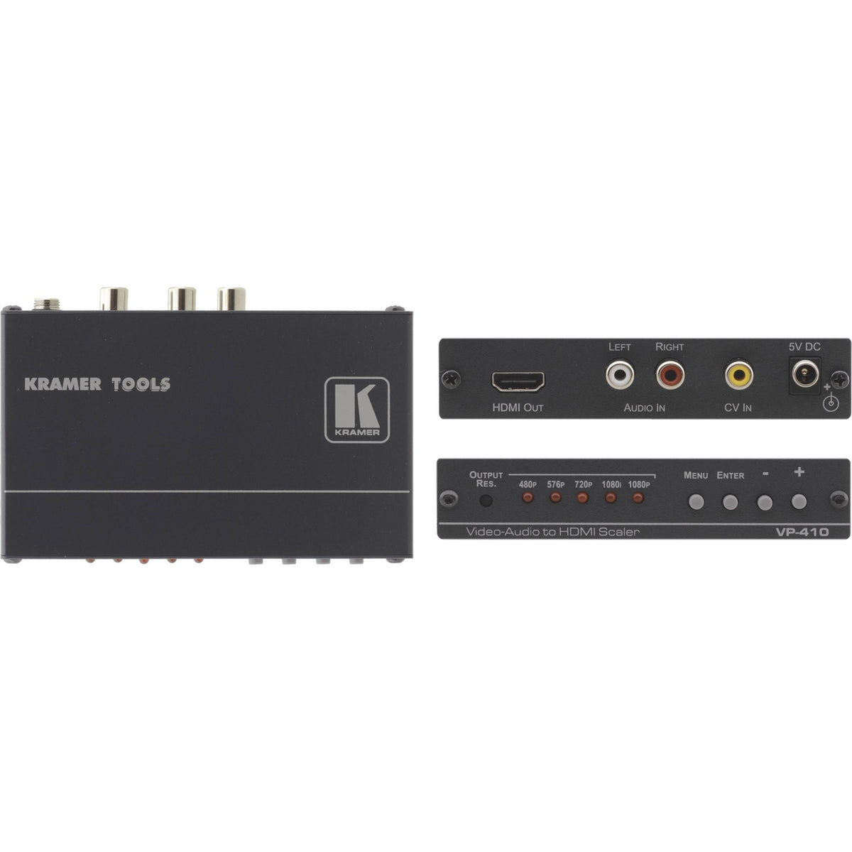 Composite Video & Stereo Audio to HDMI Scaler N236830