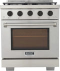 30 4.2 cu. ft. Natural Gas Range in Stainless Steel with Black Accents K168823