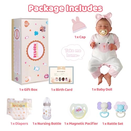 20-Inch Realistic Newborn Vinyl Reborn Baby Doll M57392