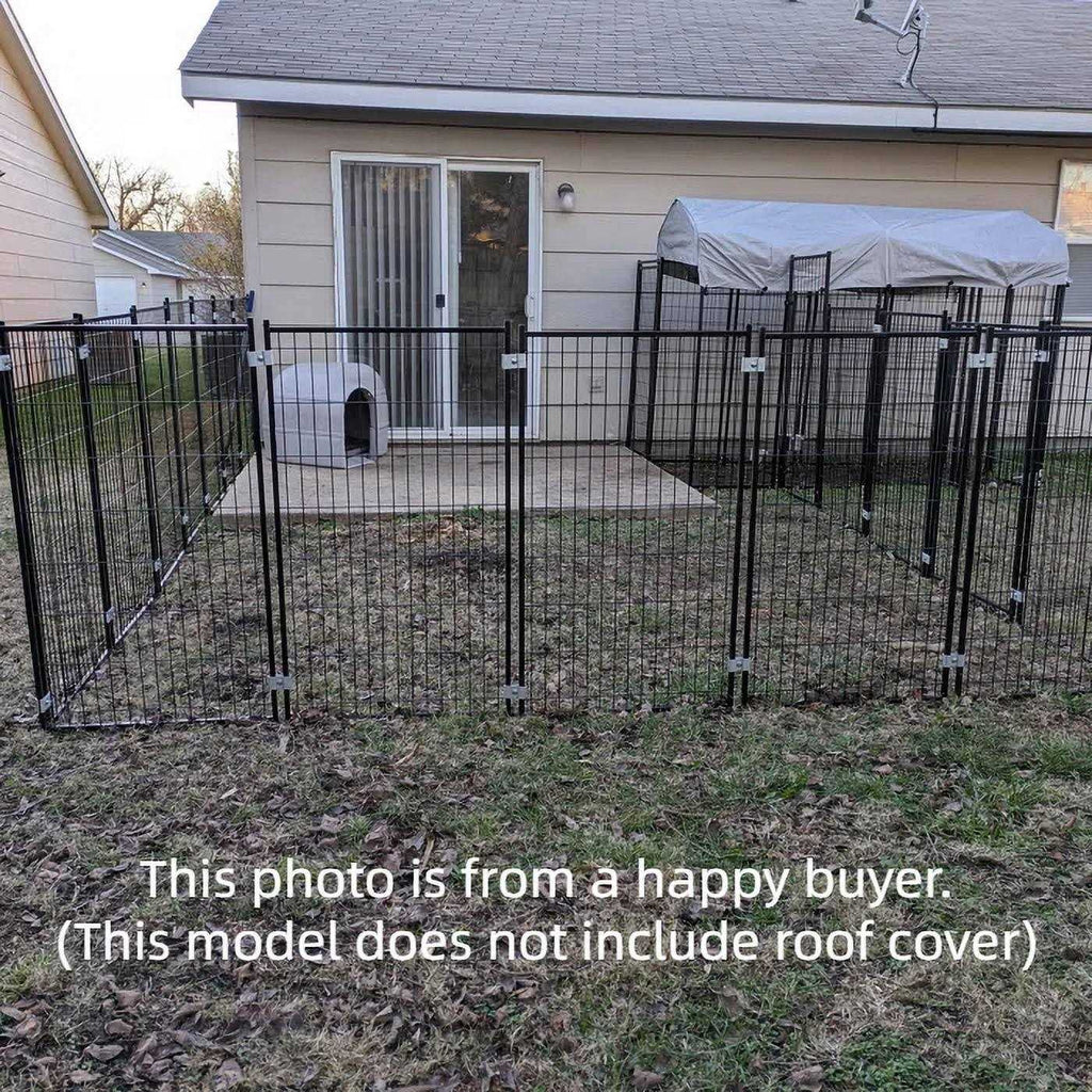 9 x 9 x 3.93 ft Modular Dog Exercise Fence T351880