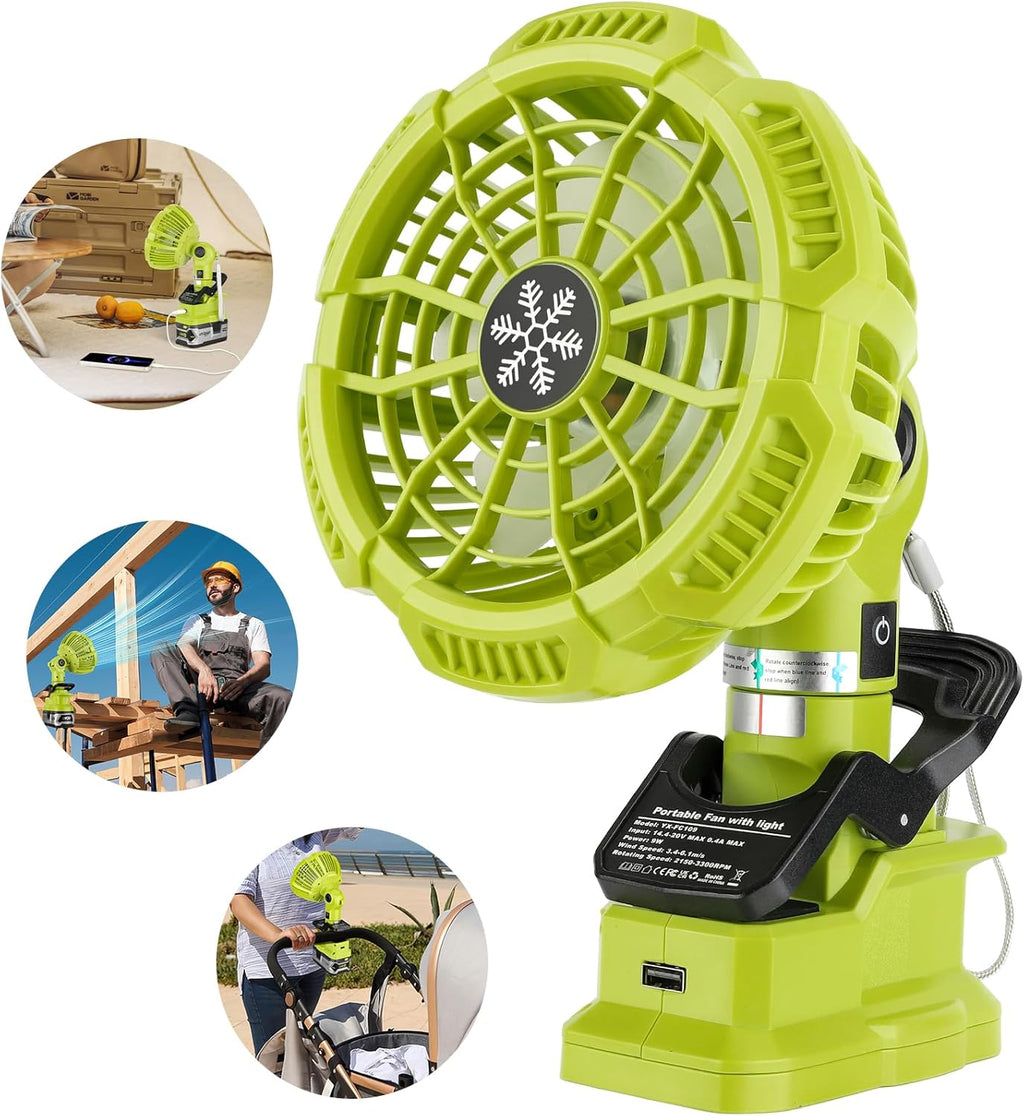 Portable Clip on Fan for 18v Battery M713680