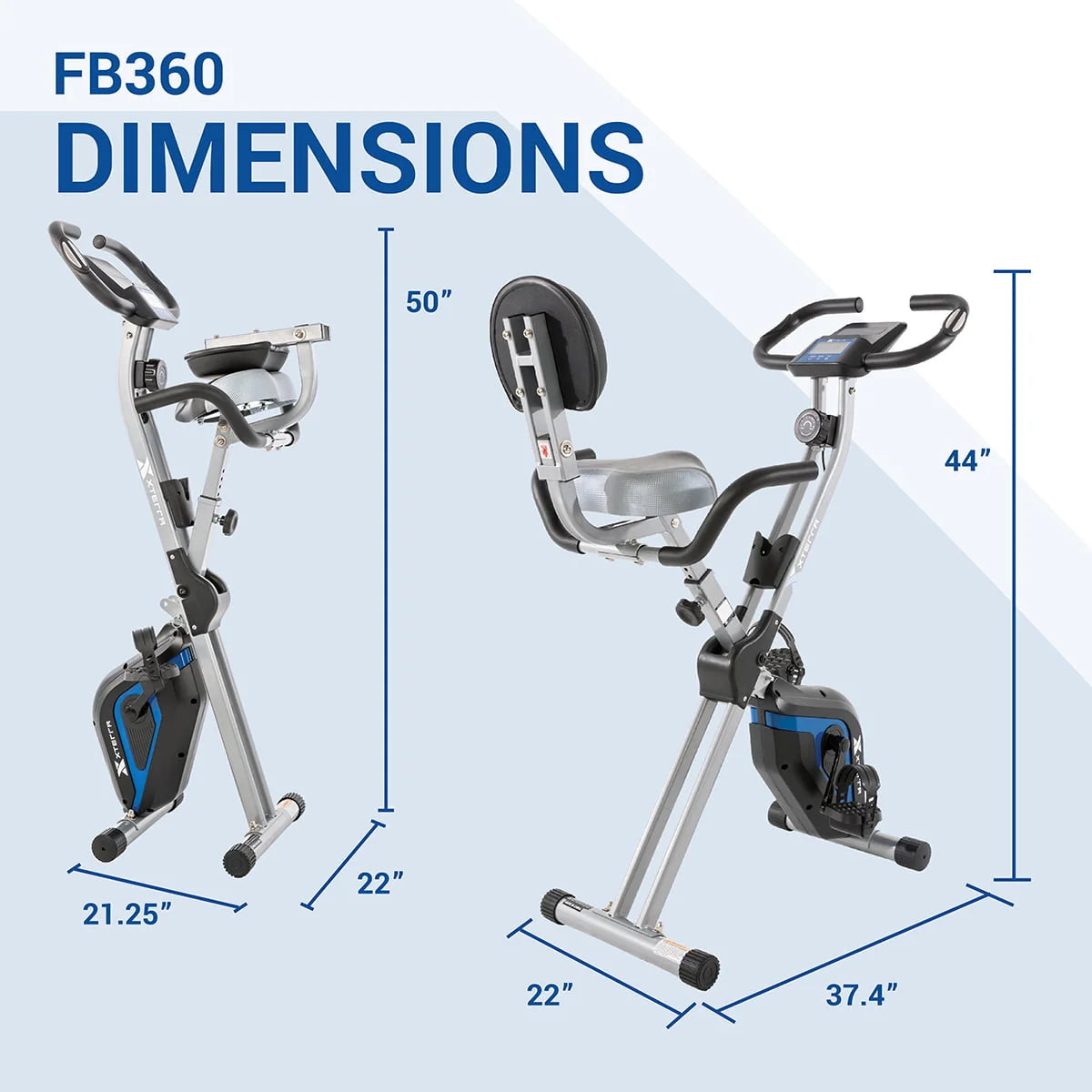 Compact Upright Folding Bike with Magnetic Resistance V497884