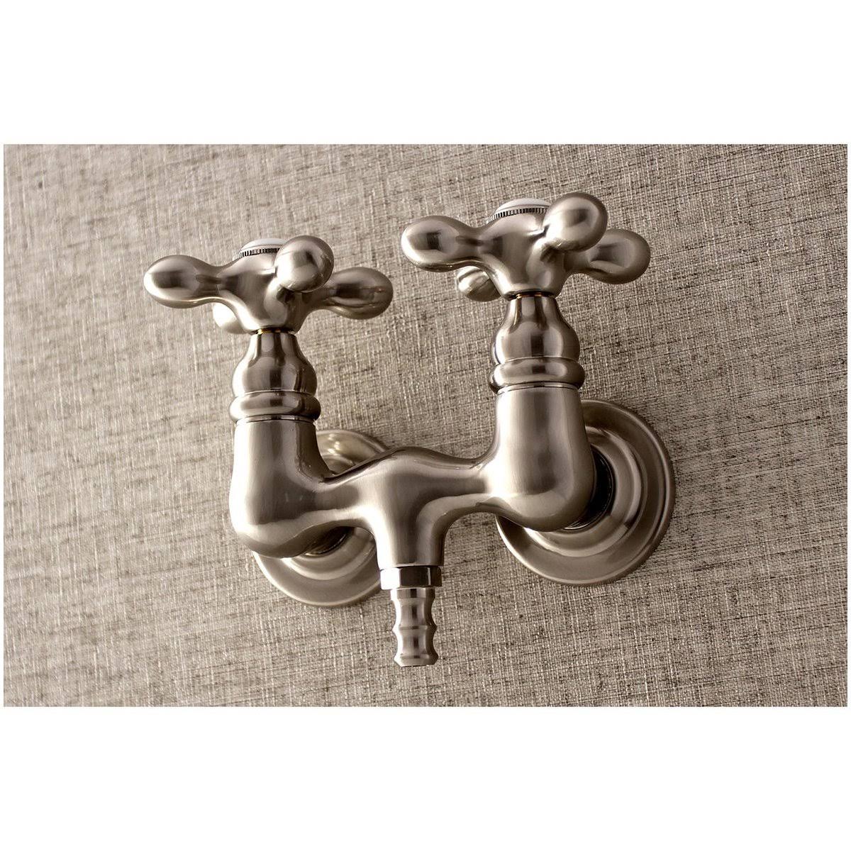 Polished Chrome Wall Mount Clawfoot Tub Faucet Z6807