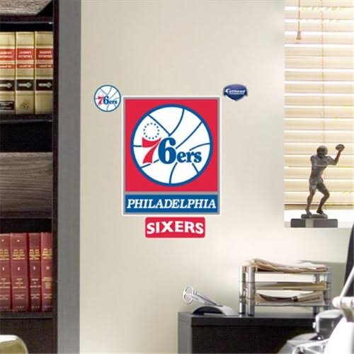 Philadelphia 76ers Logo Wall Graphic 12 x 16 in. (Pack of 6) L4589