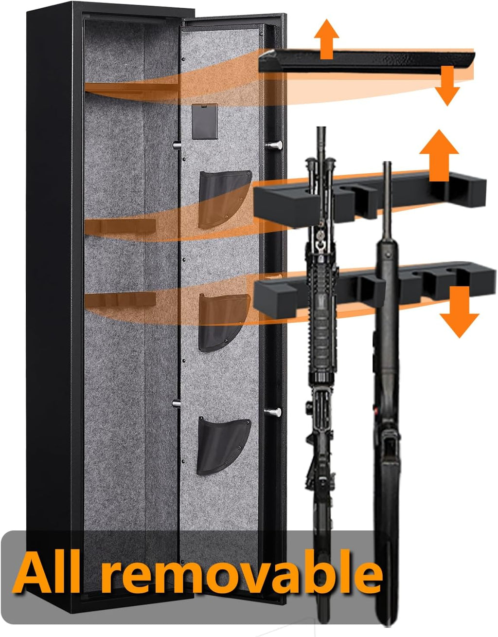Gun Safe with Adjustable Dividers & Racks G96247