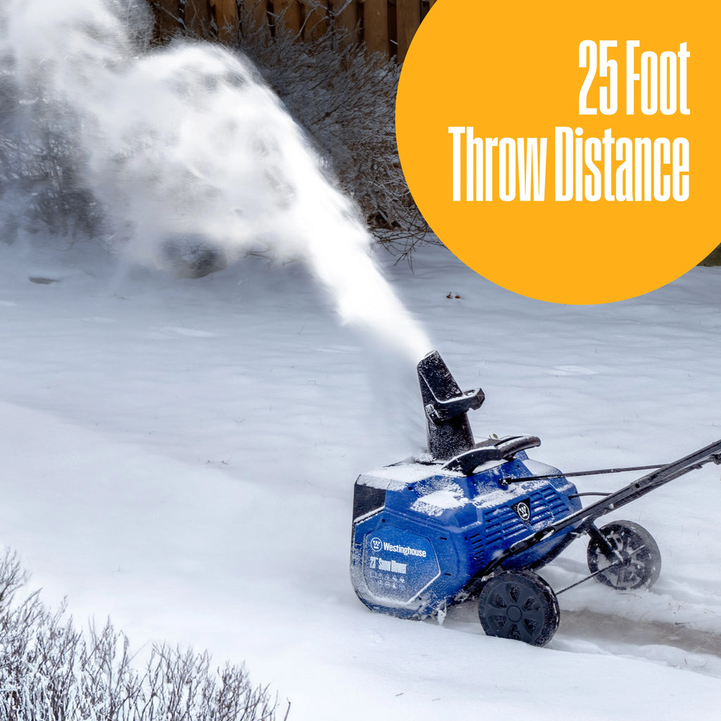 23" 15A Corded Electric Snow Blower with LED Lights Y981467