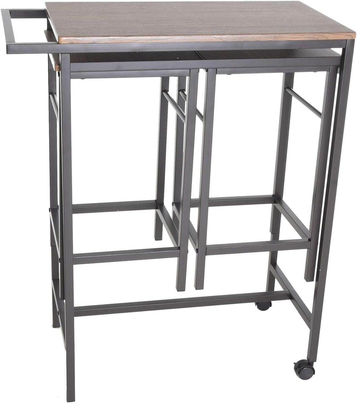 3 Piece Pub Table Set with 2 Stools U899039