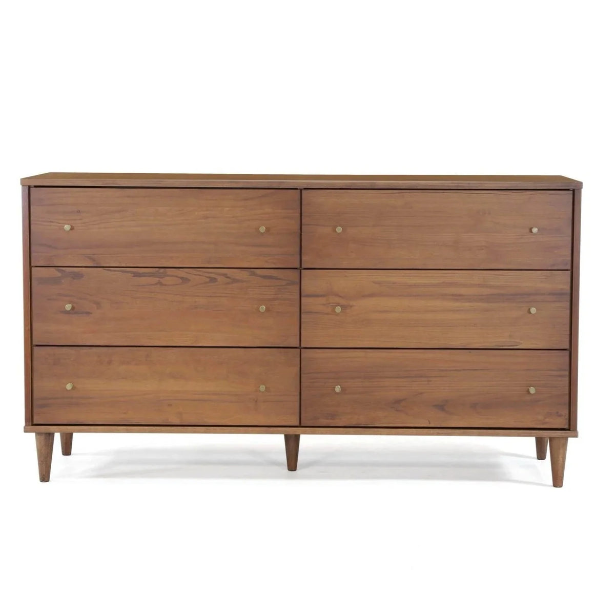 Walnut 6 Drawer Dresser G28332