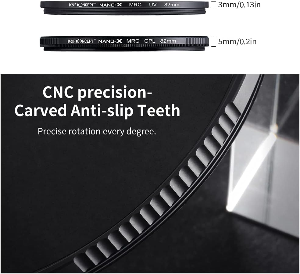 67mm Circular Polarizers Filter & UV Protection Filter Kit (2 pcs) A205