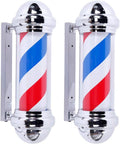 2 Packs 28'' LED Barber Pole Light, Red White Blue LED Strips Y32946