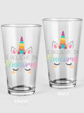 16 oz Transparent Pint Glass K4052