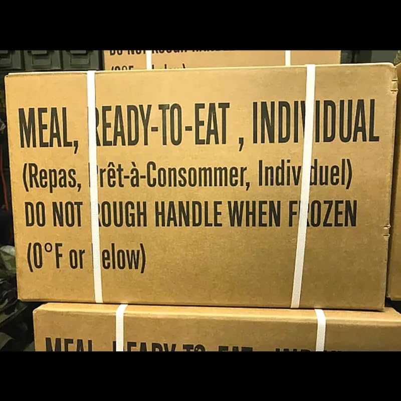 MRE Meal Kit Bundle Cases with Heater - Inspection Date 2025 or Better D930