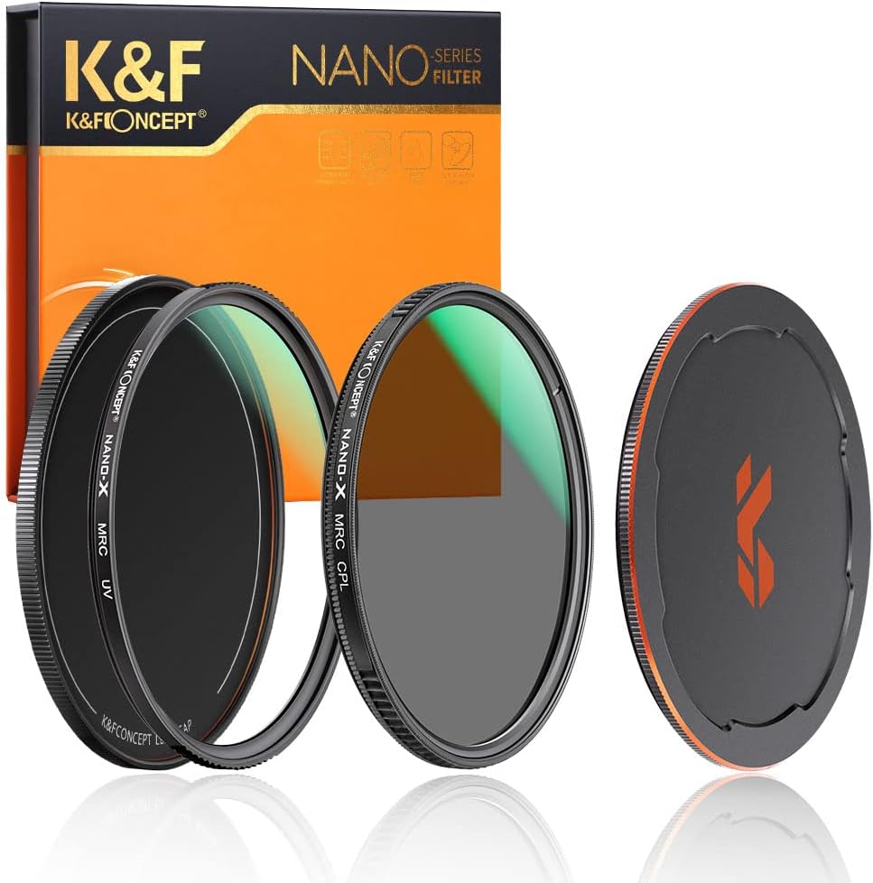 67mm Circular Polarizers Filter & UV Protection Filter Kit (2 pcs) A205
