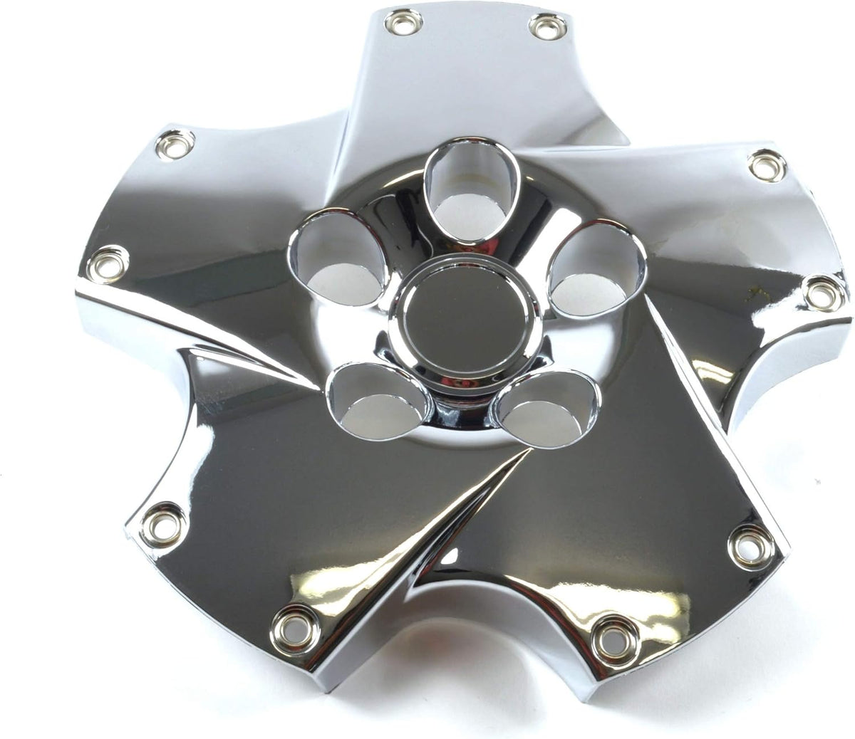 Set of 4 18 inch 5 Spoke Chrome Wheel Hub Center Caps J763227