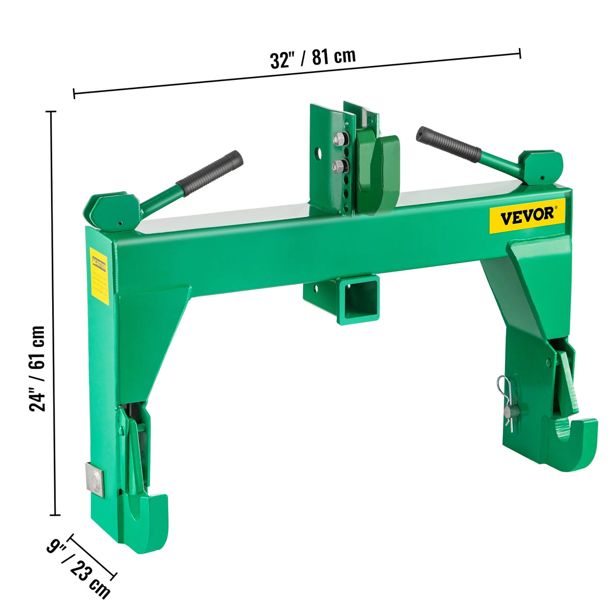 3-Point Quick Hitch, 3000 lbs Lifting Capacity, Category 1 & 2 X779178