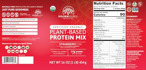 Plant Based Protein Powder with 22 Vitamins & Minerals, 15g of Protein M73878