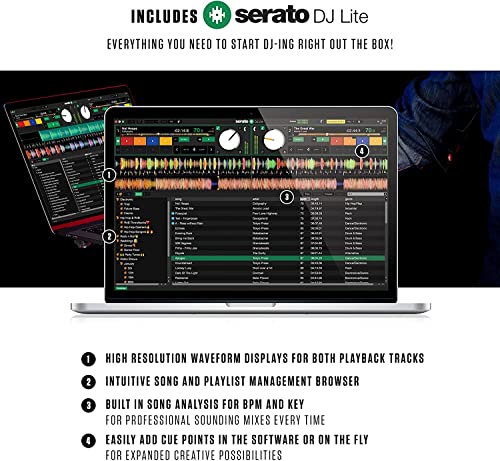 2 Deck DJ Controller with Built-in Audio Interface Z61575