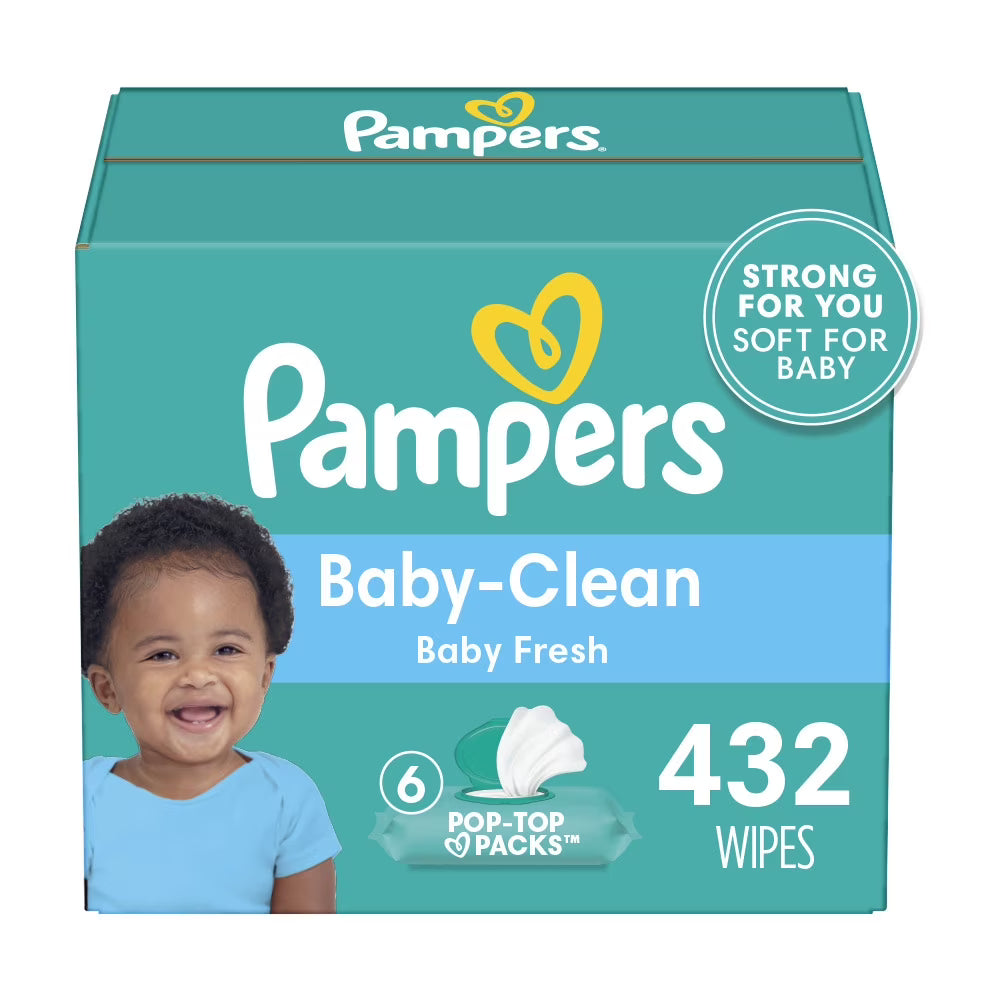 Baby Fresh Scented Pop-Top Wipes 432 Count F221