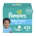 Baby Fresh Scented Pop-Top Wipes 432 Count F221