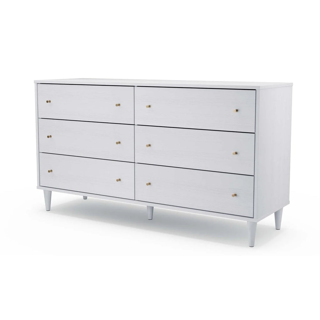White 6 Drawer Dresser Z89371