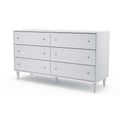 White 6 Drawer Dresser Z89371
