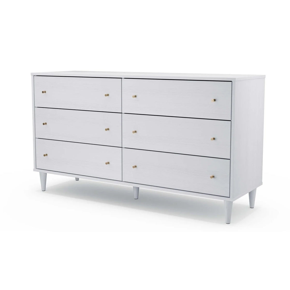 White 6 Drawer Dresser Z89371