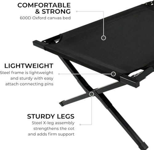 Folding Camping Cot with Canvas O25747