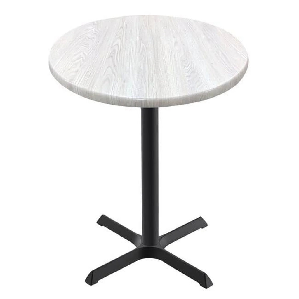 36 in. Tall Round Table with 30 in. Dia. White Ash Top Z87435