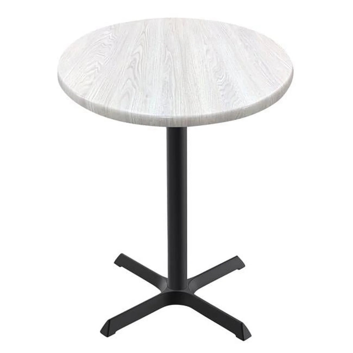 36 in. Tall Round Table with 30 in. Dia. White Ash Top Z87435