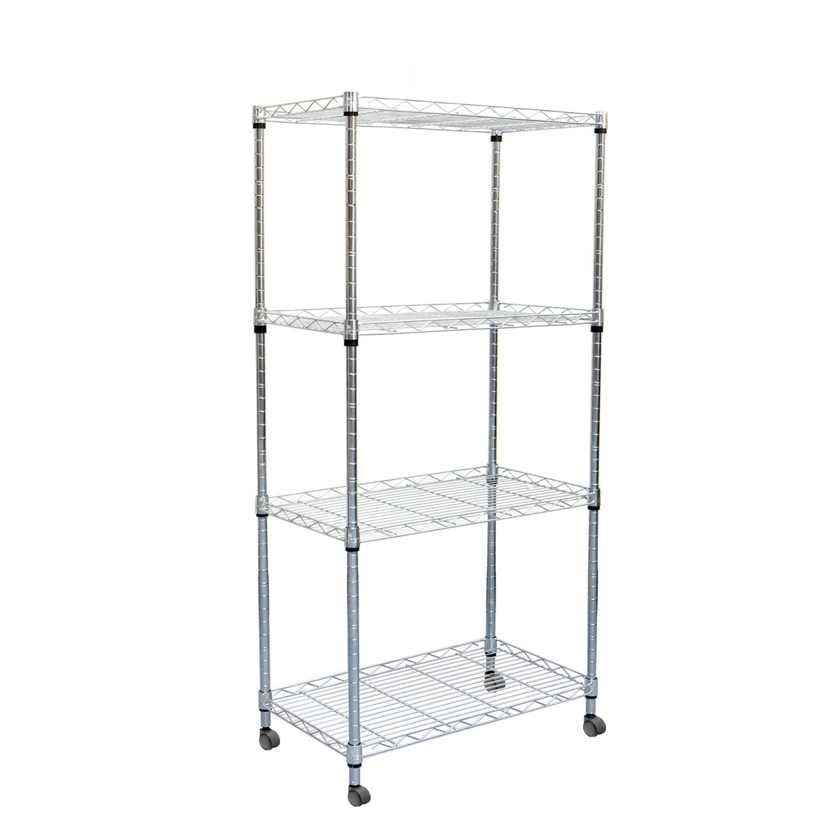 4 Tier Metal Storage Rack with Wheels P895325