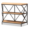 3-Tier Console Table Walnut Brown W979264