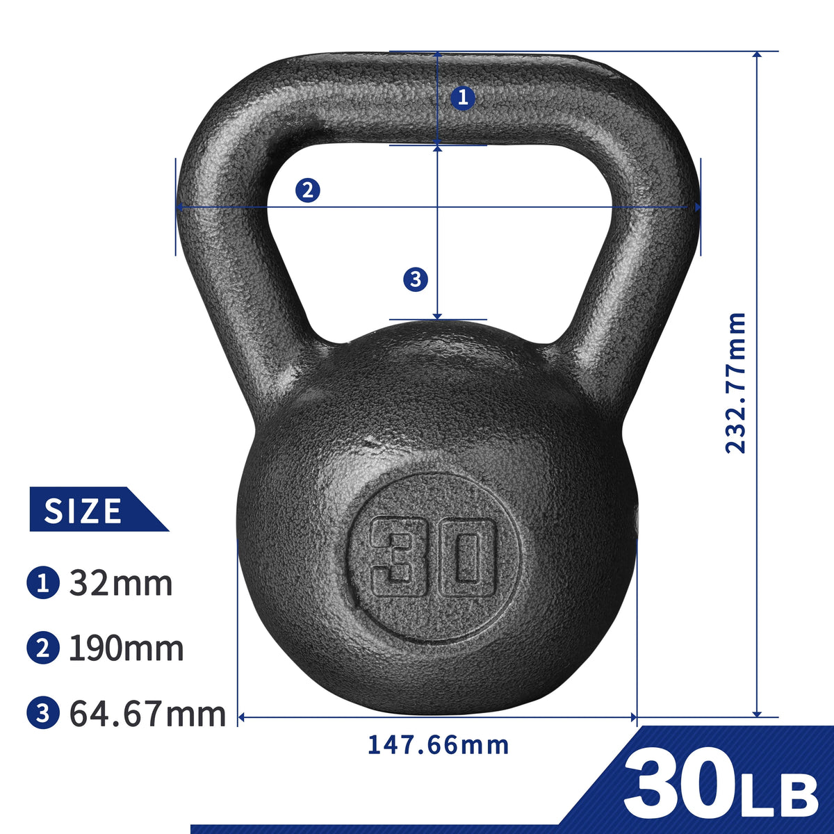 25lb Casting Iron Kettlebell R420562