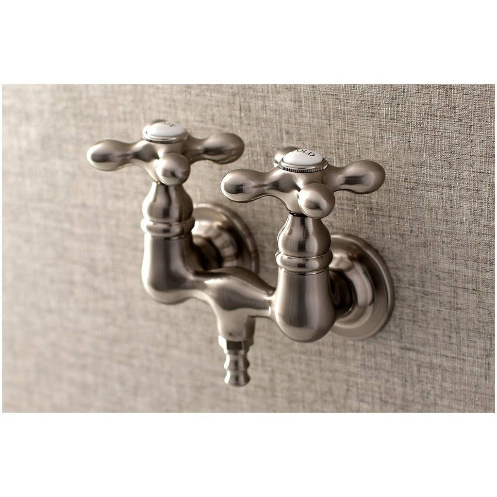 Polished Chrome Wall Mount Clawfoot Tub Faucet Z6807