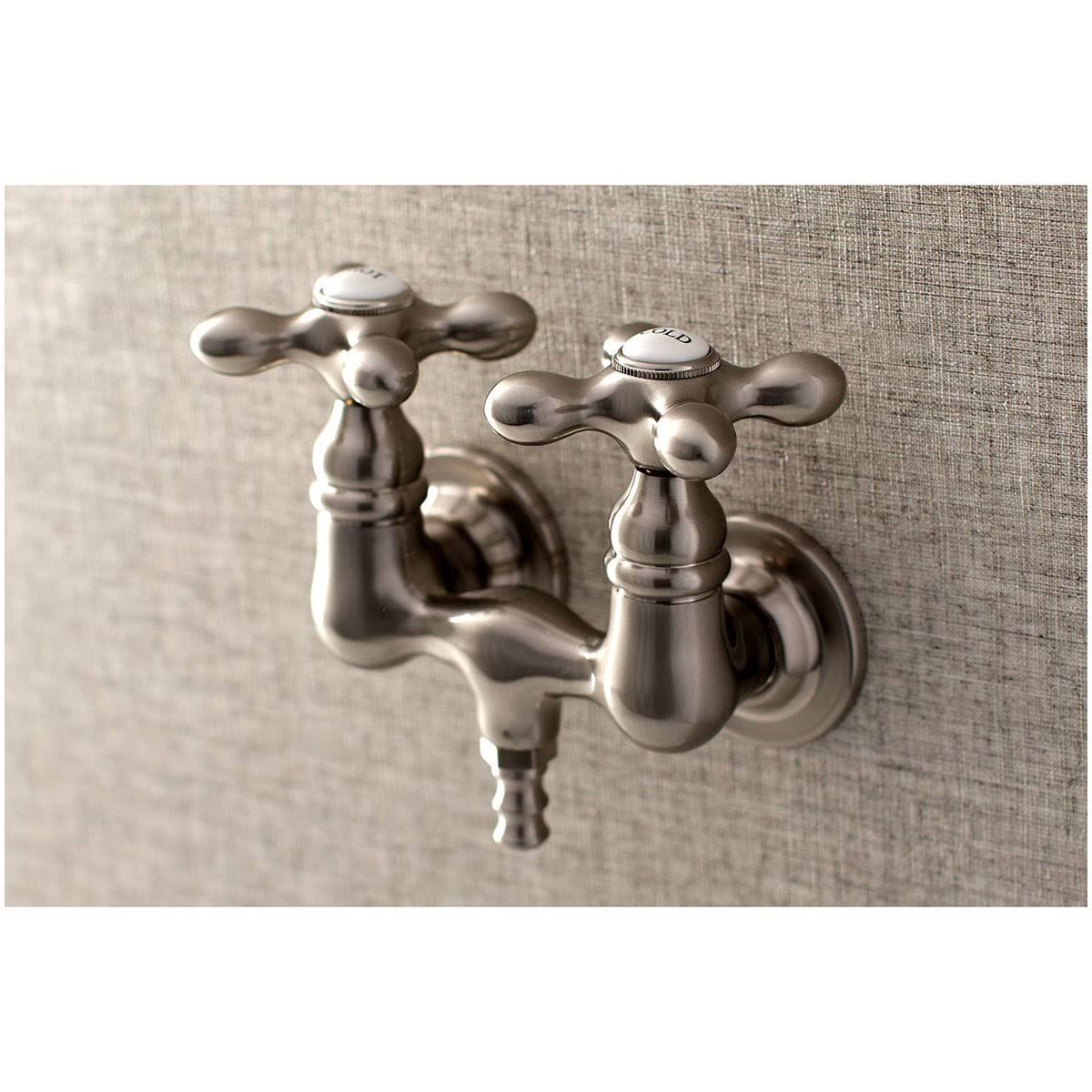 Polished Chrome Wall Mount Clawfoot Tub Faucet Z6807